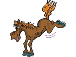 Sticker Custom Preview Image #020480 Animals Cartoons Horse Kicking2