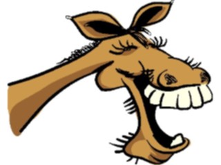 Sticker Custom Preview Image #020481 Animals Cartoons Horse Laughing