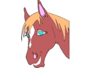 Sticker Custom Preview Image #020486 Animals Cartoons Horse Smiling