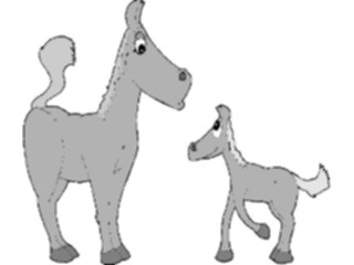 Sticker Custom Preview Image #020494 Animals Cartoons Horses
