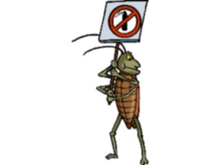 Sticker Custom Preview Image #020512 Animals Cartoons Insect Protesting
