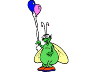 Sticker Custom Preview Image #020515 Animals Cartoons Insectwith Balloons