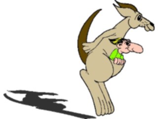 Sticker Custom Preview Image #020530 Animals Cartoons Kangaroo6