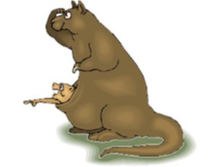 Sticker Custom Preview Image #020539 Animals Cartoons Kangaroo Baby6