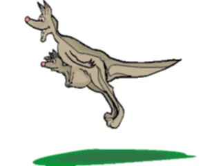 Sticker Custom Preview Image #020546 Animals Cartoons Kangaroo Jumping2