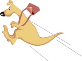 Sticker Custom Preview Image #020547 Animals Cartoons Kangaroo Pouch
