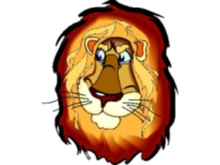 Sticker Custom Preview Image #020650 Animals Cartoons Lion Head3