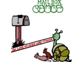 Sticker Custom Preview Image #020729 Animals Cartoons Mailbox Olympics