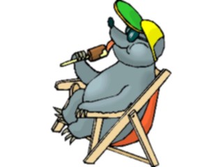 Sticker Custom Preview Image #020752 Animals Cartoons Mole Eating Ice Cream