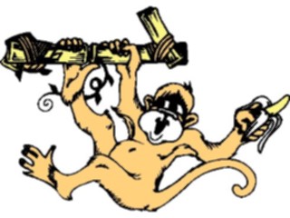 Sticker Custom Preview Image #020756 Animals Cartoons Monkey02