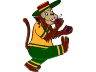 Sticker Custom Preview Image #020770 Animals Cartoons Monkey Dancing3