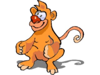 Sticker Custom Preview Image #020780 Animals Cartoons Monkey Happy2