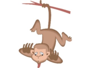 Sticker Custom Preview Image #020785 Animals Cartoons Monkey Making Face1