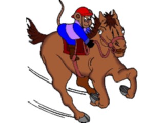 Sticker Custom Preview Image #020788 Animals Cartoons Monkeyon Horseback