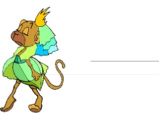 Sticker Custom Preview Image #020793 Animals Cartoons Monkey Princess