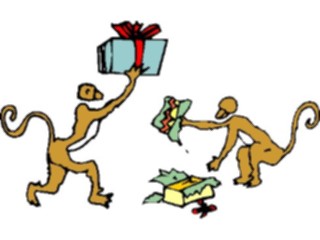 Sticker Custom Preview Image #020820 Animals Cartoons Monkeys Gifts