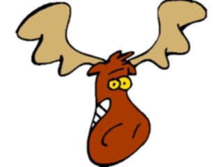 Sticker Custom Preview Image #020824 Animals Cartoons Moose2