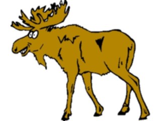 Sticker Custom Preview Image #020825 Animals Cartoons Moose3