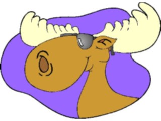 Sticker Custom Preview Image #020828 Animals Cartoons Moose6
