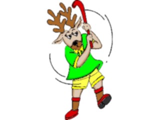 Sticker Custom Preview Image #020843 Animals Cartoons Moosewith Club