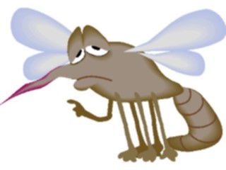 Sticker Custom Preview Image #020851 Animals Cartoons Mosquito Sad