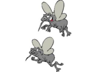 Sticker Custom Preview Image #020853 Animals Cartoons Mosquitos Angry