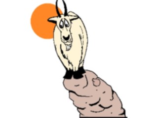 Sticker Custom Preview Image #020854 Animals Cartoons Mountain Goat1
