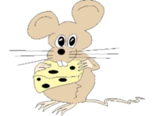 Sticker Custom Preview Image #020899 Animals Cartoons Mouse Cheese02