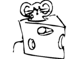 Sticker Custom Preview Image #020900 Animals Cartoons Mouse Cheese03