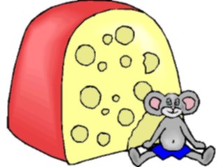 Sticker Custom Preview Image #020907 Animals Cartoons Mouse Cheese10
