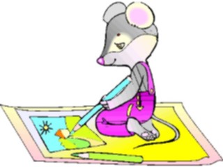 Sticker Custom Preview Image #020911 Animals Cartoons Mouse Drawing