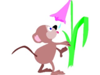 Sticker Custom Preview Image #020913 Animals Cartoons Mouse Drinking