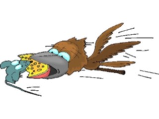 Sticker Custom Preview Image #020916 Animals Cartoons Mouse Fighting Over Cheese