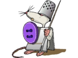 Sticker Custom Preview Image #020924 Animals Cartoons Mousein Armor
