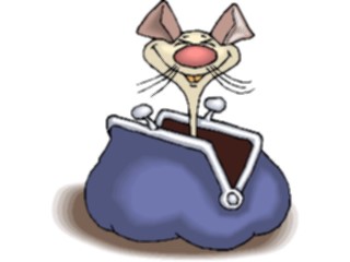 Sticker Custom Preview Image #020926 Animals Cartoons Mousein Change Purse