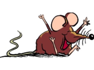 Sticker Custom Preview Image #020935 Animals Cartoons Mouse Laughing