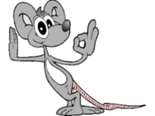 Sticker Custom Preview Image #020939 Animals Cartoons Mouse O K