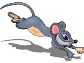 Sticker Custom Preview Image #020947 Animals Cartoons Mouse Running2