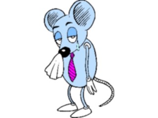 Sticker Custom Preview Image #020948 Animals Cartoons Mouse Sad1