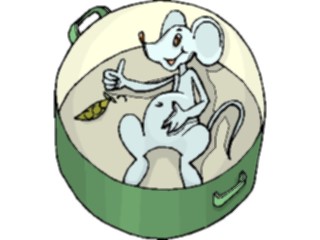 Sticker Custom Preview Image #020950 Animals Cartoons Mouse Satisfied
