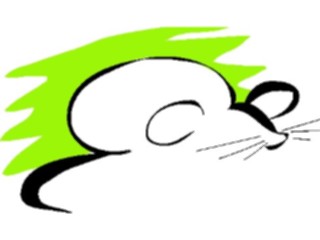 Sticker Custom Preview Image #020962 Animals Cartoons Mouse Sleeping3