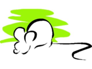 Sticker Custom Preview Image #020966 Animals Cartoons Mouse Sniffing