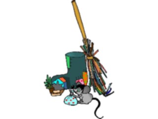 Sticker Custom Preview Image #020981 Animals Cartoons Mousewith Bag