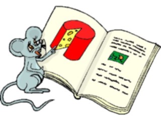 Sticker Custom Preview Image #020984 Animals Cartoons Mousewith Cheese Book