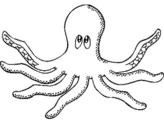 Sticker Custom Preview Image #021001 Animals Cartoons Octopus01