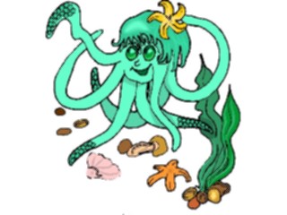 Sticker Custom Preview Image #021014 Animals Cartoons Octopus14