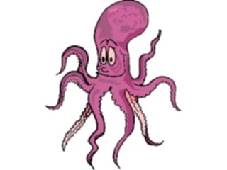 Sticker Custom Preview Image #021018 Animals Cartoons Octopus Happy1