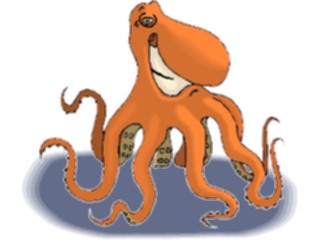 Sticker Custom Preview Image #021019 Animals Cartoons Octopus Happy2