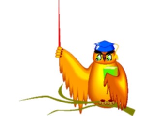 Sticker Custom Preview Image #021092 Animals Cartoons Owl Teacher