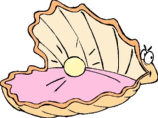 Sticker Custom Preview Image #021104 Animals Cartoons Oysterwith Pearl4